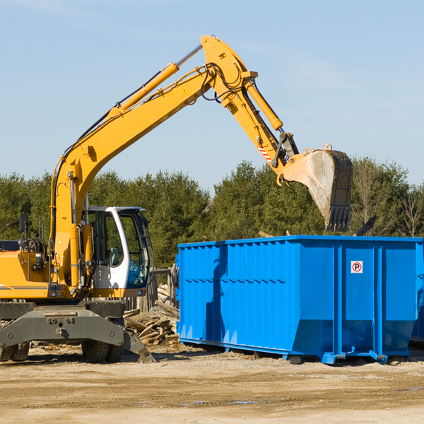 can i choose the location where the residential dumpster will be placed in Montague